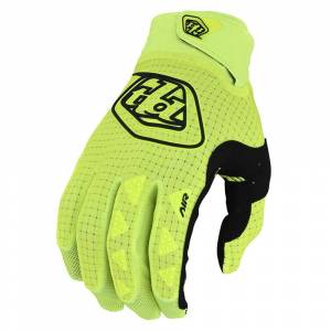 Troy Lee Designs Air Solid Fluo Yellow Motocross Gloves
