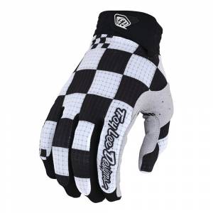 Troy Lee Designs Kids Air Chex Black White Motocross Gloves