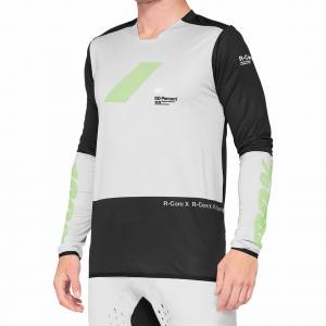 100% R-Core X Vapor Black Motocross Jersey