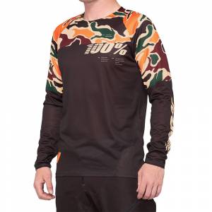 100% R-Core Warm Black Camo Motocross Jersey