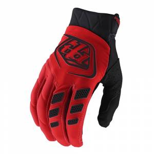 Troy Lee Designs Revox Solid Red Motocross Gloves