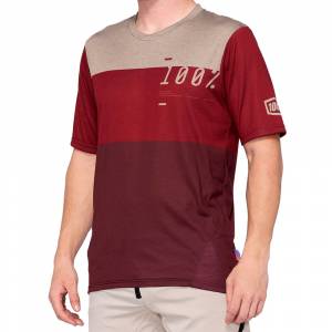 100% Airmatic Jersey Brick Dark Red