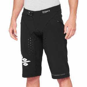 100% R-Core X Black Motocross Shorts