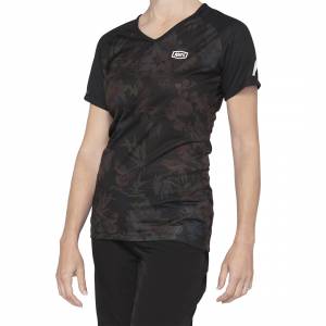 100% Airmatic Black Floral Women's Motocross Jersey