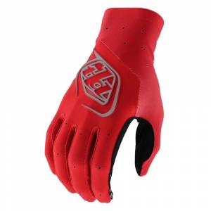 Troy Lee Designs SE Ultra Solid Red Motocross Gloves