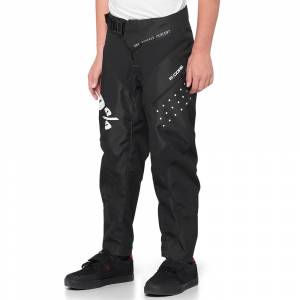 100% Kids R-Core Black Motocross Pants