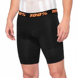 100% Crux Black Liner Shorts