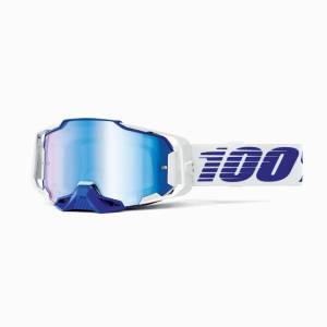 100% Armega Blue Blue Mirror Lens Goggles
