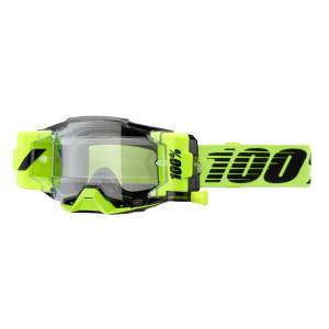 100% Armega Forecast Neon Yellow Clear Lens Goggles