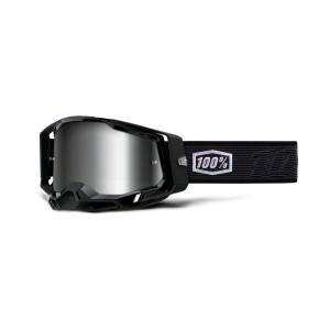 Racecraft 2 Goggle Topo Mirror Silver Lens With noseguard