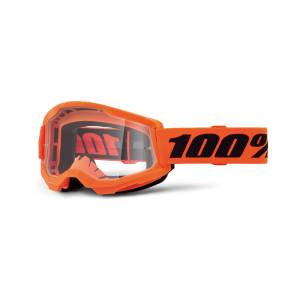 Strata2 Neon Orange Clear Lens Goggles