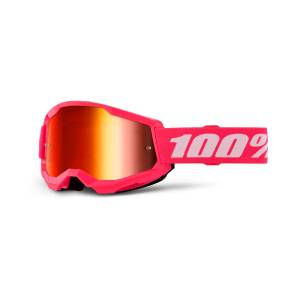Strata2 Pink Red Mirror Lens Goggles