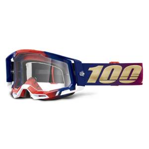 100% Racecraft 2 United Clear Lens Motocross Goggles