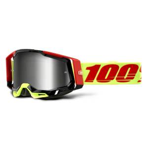 100% Racecraft 2 Wiz Flash Silver Lens Motocross Goggles
