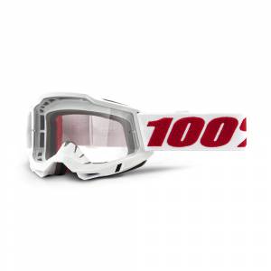 100% Accuri 2 Denver Clear Lens Motocross Goggles