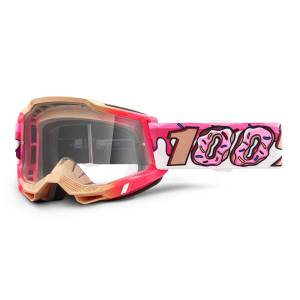 100% Accuri 2 Donut Clear Lens Motocross Goggles