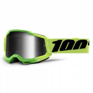 100% Accuri 2 Travis Silver Mirror Lens Motocross Goggles