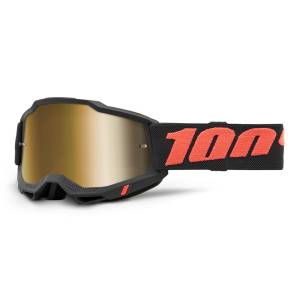 100% Accuri 2 Borego True Gold Mirror Lens Motocross Goggles