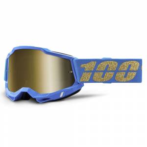 100% Accuri 2 Waterloo Gold Mirror Lens Motocross Goggles
