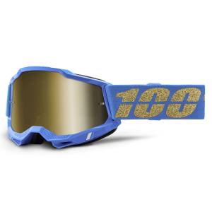 100% Accuri 2 Waterloo Gold Mirror Lens Motocross Goggles