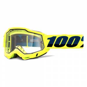 100% Accuri 2 Yellow Clear Lens Enduro MTB Goggles
