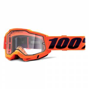100% Accuri 2 Orange Clear Lens Enduro MTB Goggles