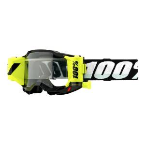 100% Accuri 2 Forecast Black Clear Lens Motocross Goggles