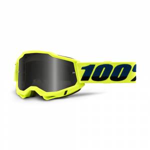 100% Accuri 2 Fluo Yellow Grey Smoke Lens Sand Goggles