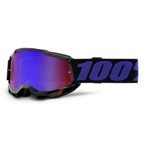100% Kids Accuri 2 Moore Red Blue Mirror Lens Motocross Goggles