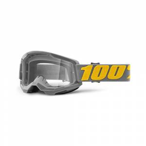 100% Strata 2 Izipizi Clear Lens Motocross Goggles