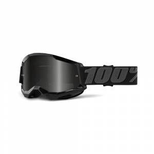 100% Strata 2 Black Grey Smoke Lens Sand Goggles