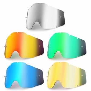 100% Accuri Racecraft Strata Anti-Fog Mirror Replacement Goggle Lens