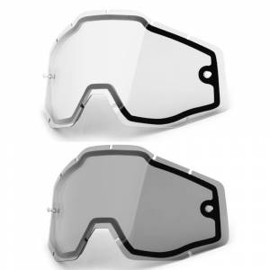 100% Racecraft 2 Accuri 2 Strata 2 Dual Pane Replacement Goggle Lens