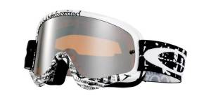 Oakley O Frame Tagline White Black Iridium Motocross Goggles