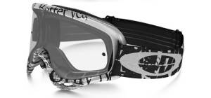 Oakley O Frame Tagline Black White Motocross Goggles