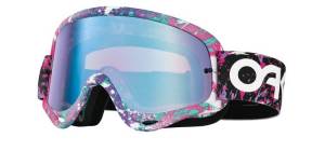 Oakley O Frame Factory Splatter Violet Iridium Motocross Goggles