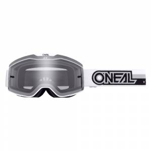 ONeal B-20 Proxy White Black Grey Lens Motocross Goggles