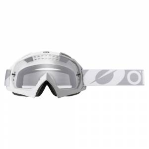 ONeal B-10 Twoface White Grey Clear Lens Motocross Goggles