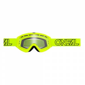 ONeal B-Zero Neon Yellow Clear Lens Motocross Goggles 10pcs Box