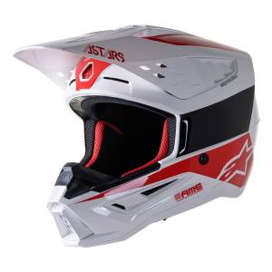 Alpinestars SM5 Bond White Red Motocross Helmet