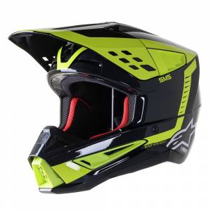 Alpinestars SM5 Beam Black Anthracite Yellow Fluo Motocross Helmet