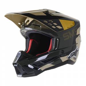 Alpinestars SM5 Rover Sand Tangerine Camo Motocross Helmet