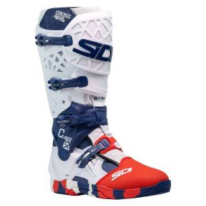 Sidi Crossair X Off-Road MX Boots - White Navy Red