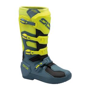 Sidi Crosscore Petrol/Fluo Yellow Motocross Boots