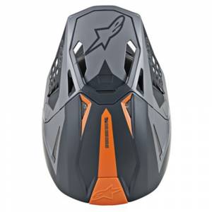 Alpinestars SM10 Meta Cool Grey Motocross Helmet Peak