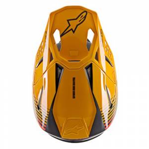 Alpinestars SM10 Dyno Black Orange Motocross Helmet Peak