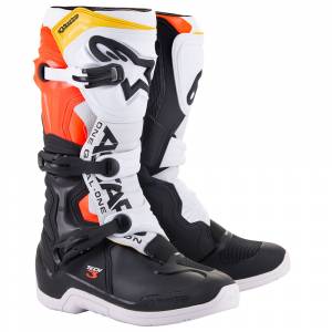 Alpinestars Tech 3 Black White Red Fluo Yellow Motocross Boots