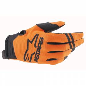 Alpinestars Radar Orange Black Motocross Gloves