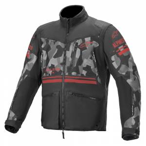 Alpinestars Venture Grey Camo Red Fluo Enduro Jacket