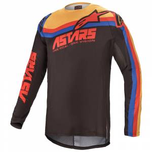 Alpinestars Techstar Venom Black Red Orange Motocross Jersey